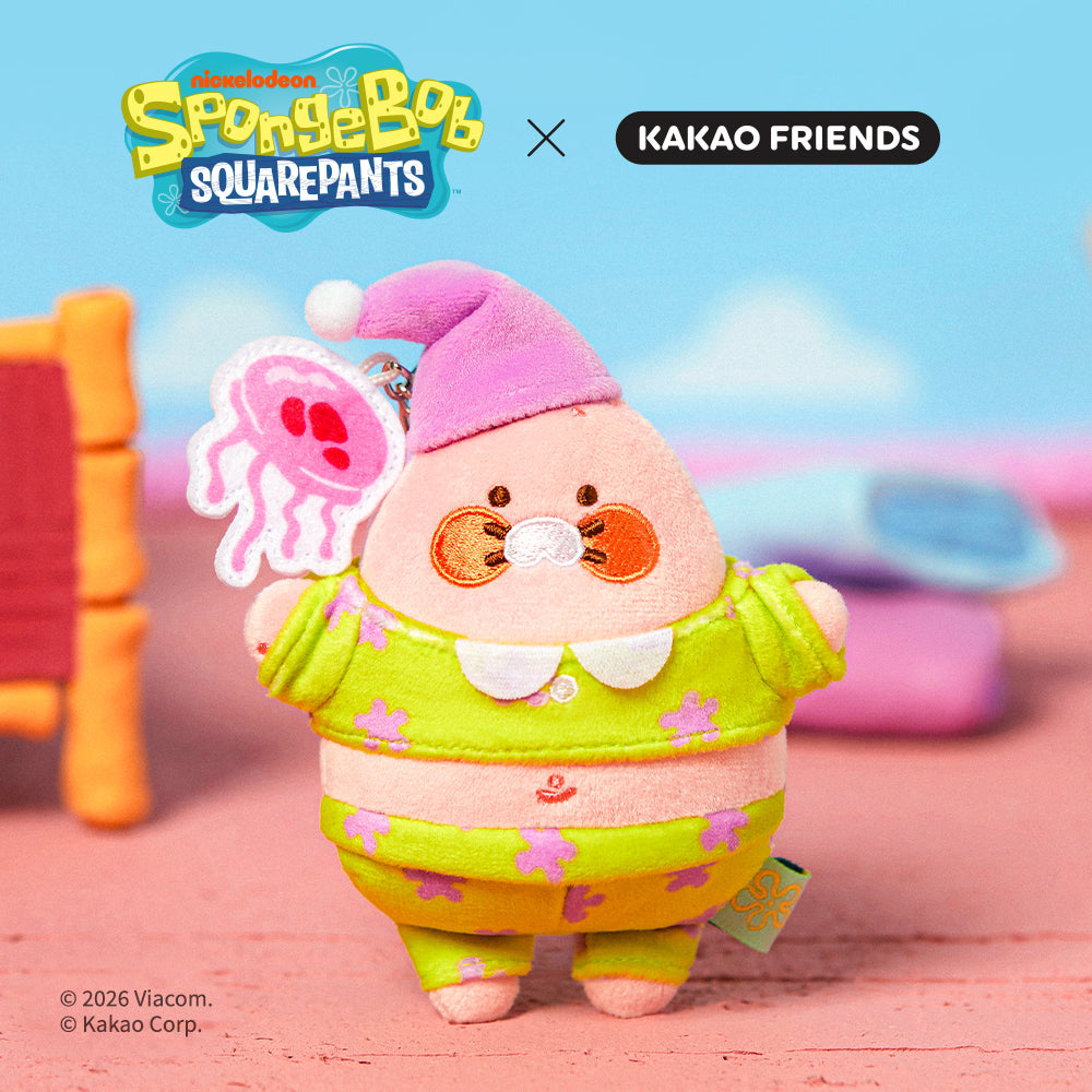 KAKAO FRIENDS - [Set Complet] SpongeBobXFriends Baby Porte-cles Peluche 6