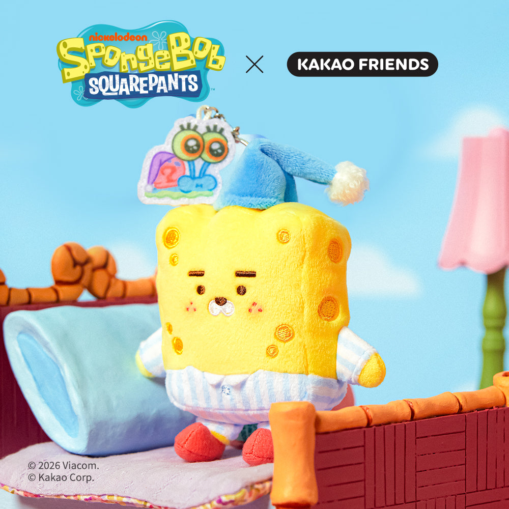 KAKAO FRIENDS - SpongeBobXFriends Baby SpongeBob Porte-cles Peluche Little Ryan
