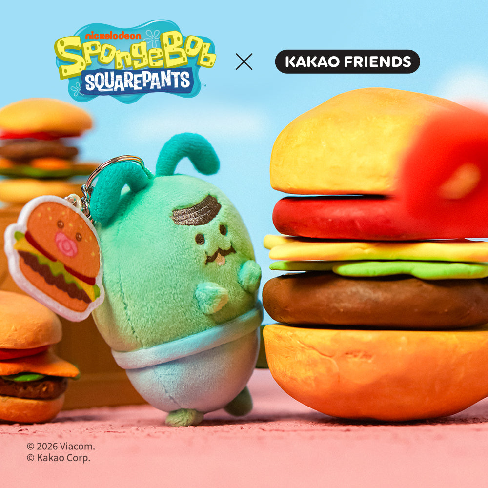 KAKAO FRIENDS - SpongeBobXFriends Baby Porte-cles Peluche Jordy