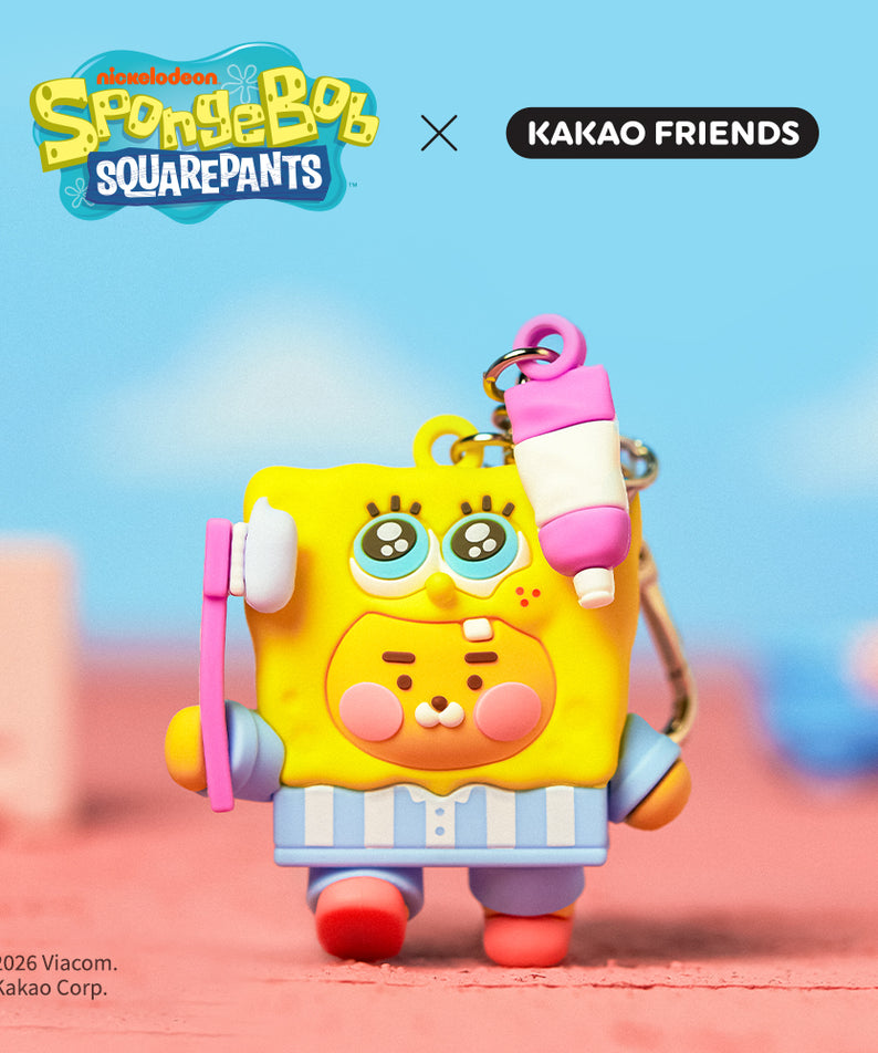 KAKAO FRIENDS - SpongeBobXFriends Baby SpongeBob Figurine Porte-cles Little Ryan