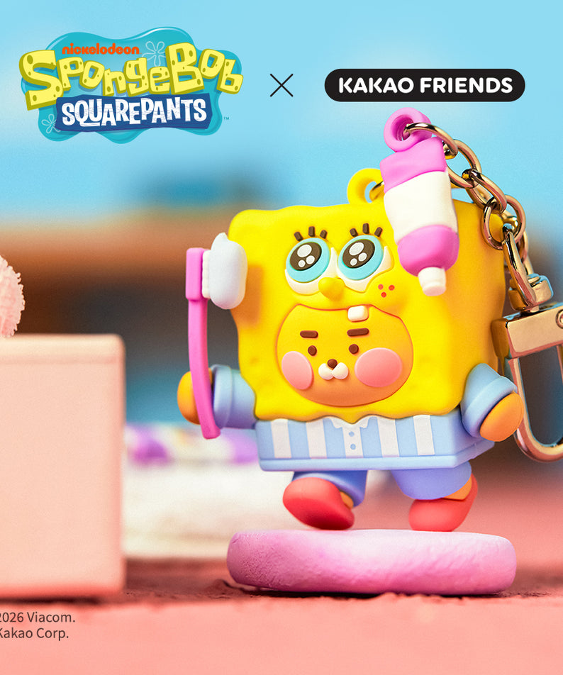 KAKAO FRIENDS - SpongeBobXFriends Baby SpongeBob Figurine Porte-cles Little Ryan