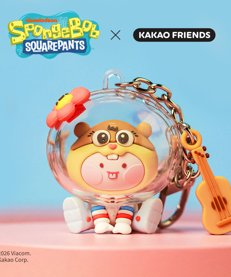KAKAO FRIENDS - SpongeBobXFriends Baby Sandy Figurine Porte-cles Little Apeach