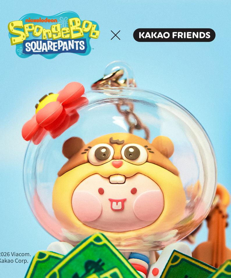 KAKAO FRIENDS - SpongeBobXFriends Baby Sandy Figurine Porte-cles Little Apeach
