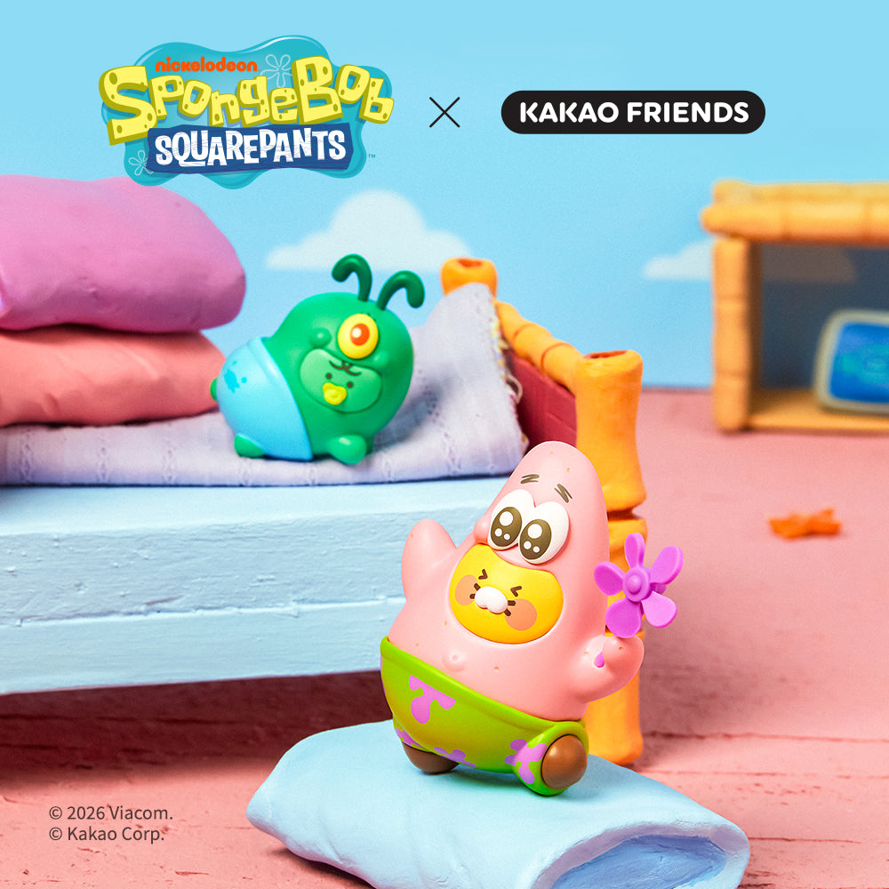 KAKAO FRIENDS - SpongeBobXFriends Desodorisant&Figurine Set Baby Chunsik&Jordy
