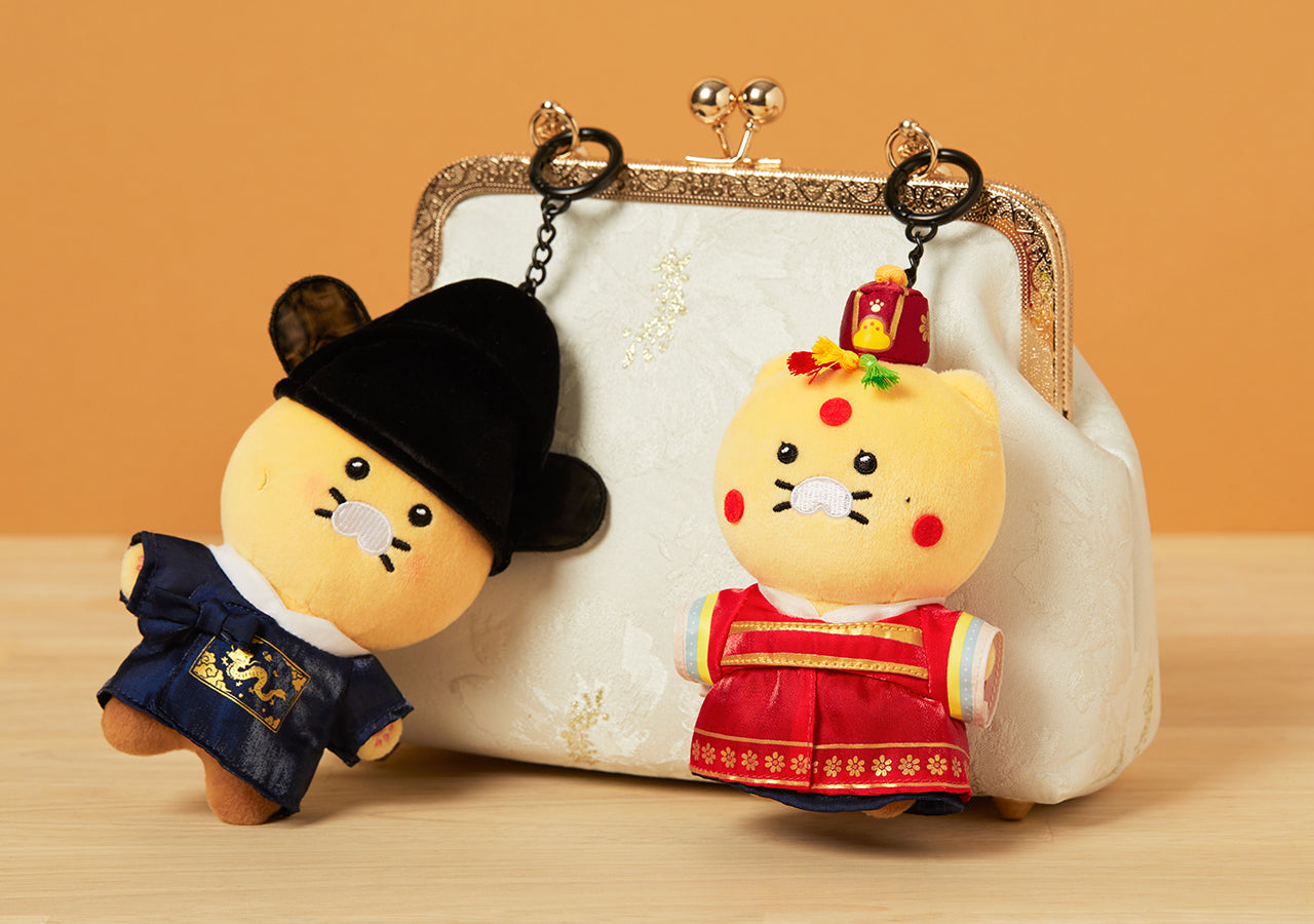 KAKAO FRIENDS - 21PrincesseXFriends Tenue de Mariage Heeju Porte-cles Peluche Chunsik - Detail 8