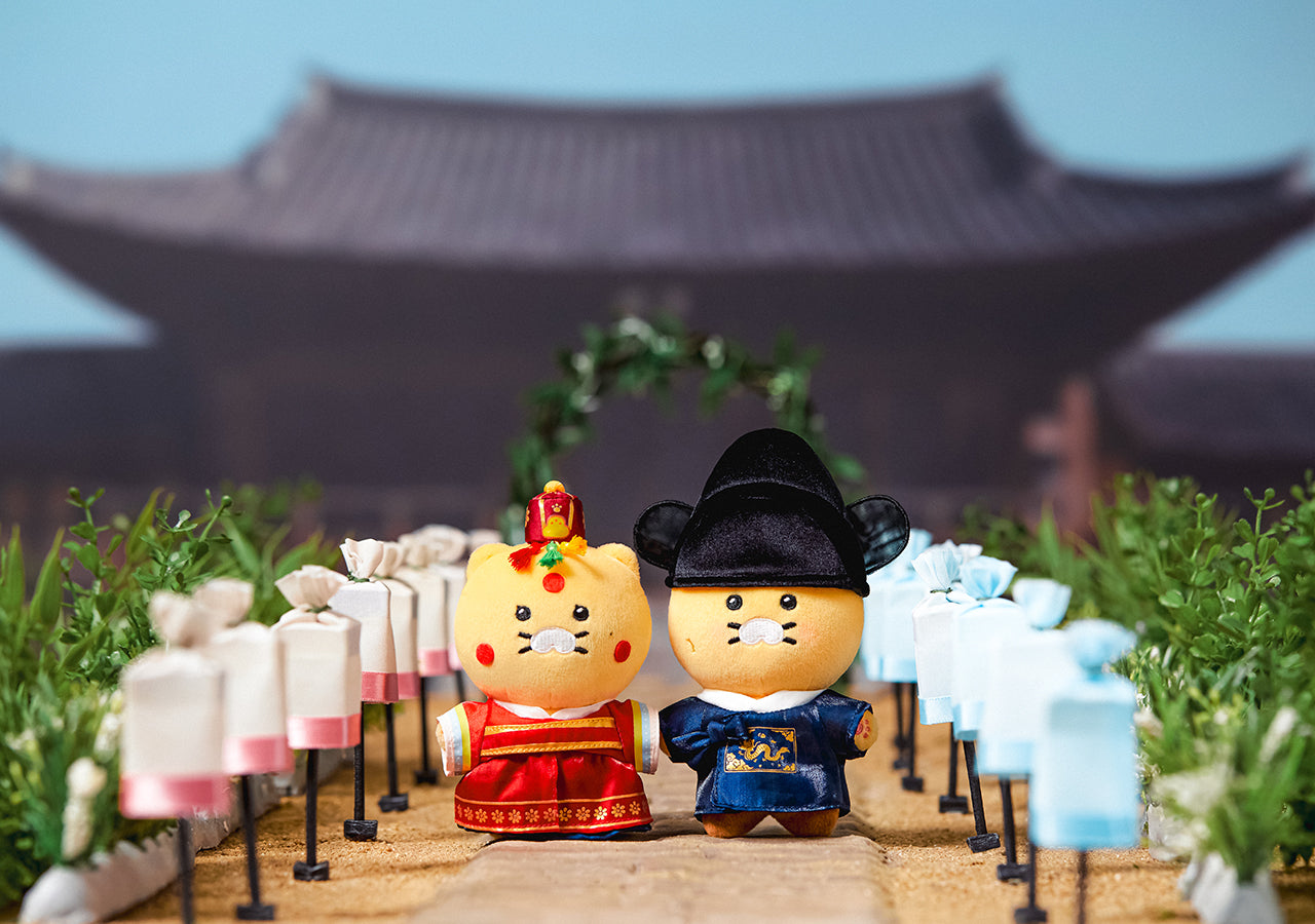 KAKAO FRIENDS - 21PrincesseXFriends Tenue de Mariage Heeju Porte-cles Peluche Chunsik - Detail 9