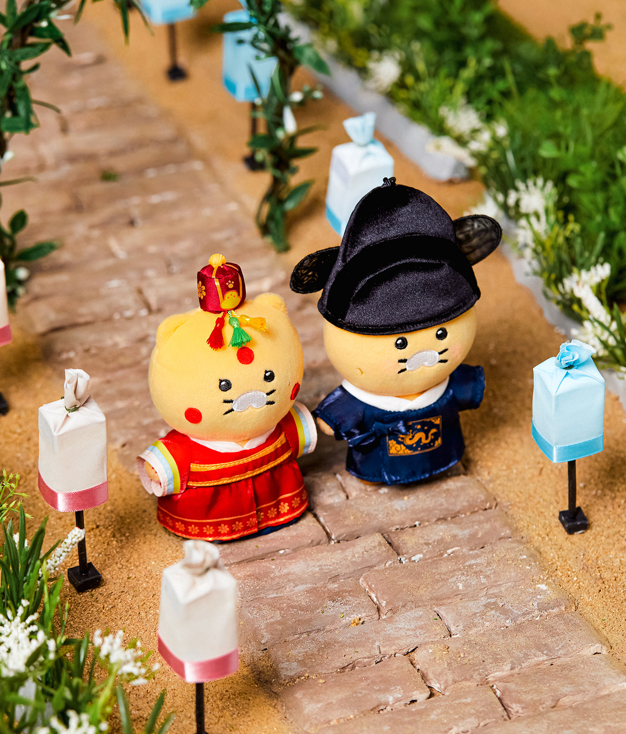 KAKAO FRIENDS - 21PrincesseXFriends Tenue de Mariage Heeju Porte-cles Peluche Chunsik - Detail 6
