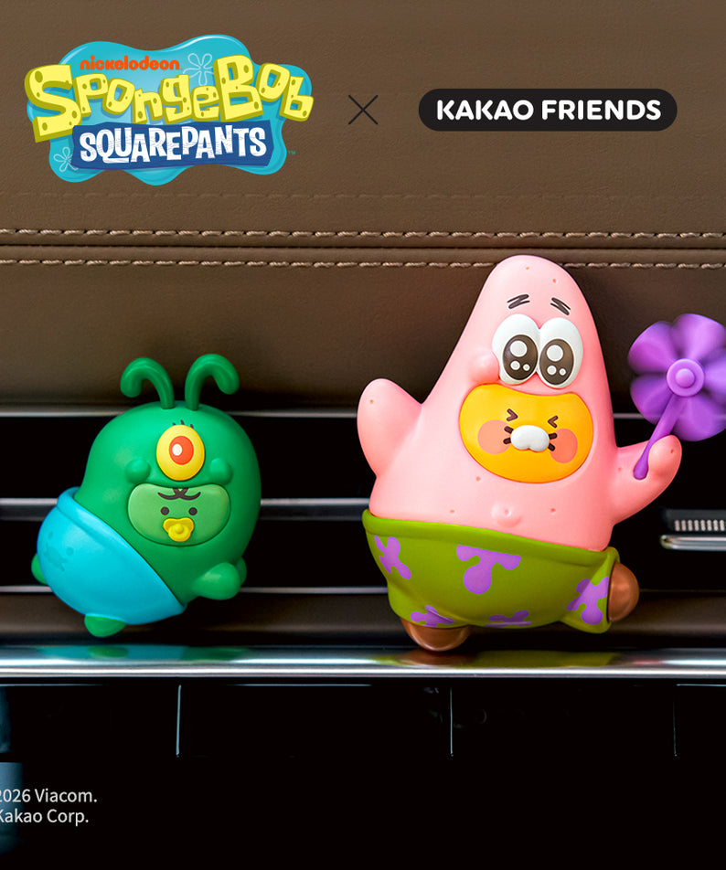 KAKAO FRIENDS - SpongeBobXFriends Desodorisant&Figurine Set Baby Chunsik&Jordy