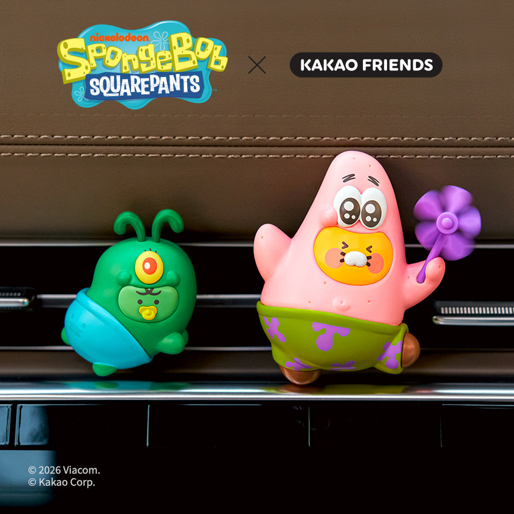 KAKAO FRIENDS - SpongeBobXFriends Desodorisant&Figurine Set Baby Chunsik&Jordy