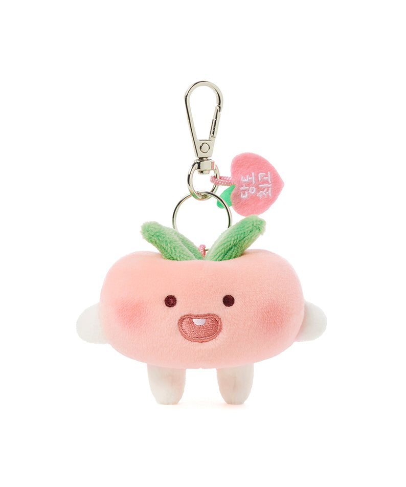 KAKAO FRIENDS - Peach Peach Porte-cles Peluche Plat Little Apeach - Detail 9