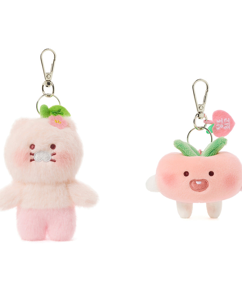 KAKAO FRIENDS - Peach Peach Porte-cles Peluche Plat Little Apeach - Detail 12