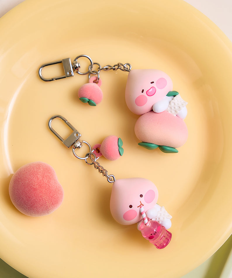 KAKAO FRIENDS - Peach Peach Figurine Porte-cles Little Apeach