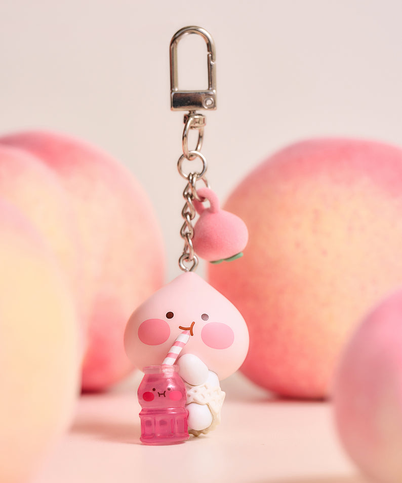 KAKAO FRIENDS - Peach Peach Figurine Porte-cles Little Apeach - Detail 3