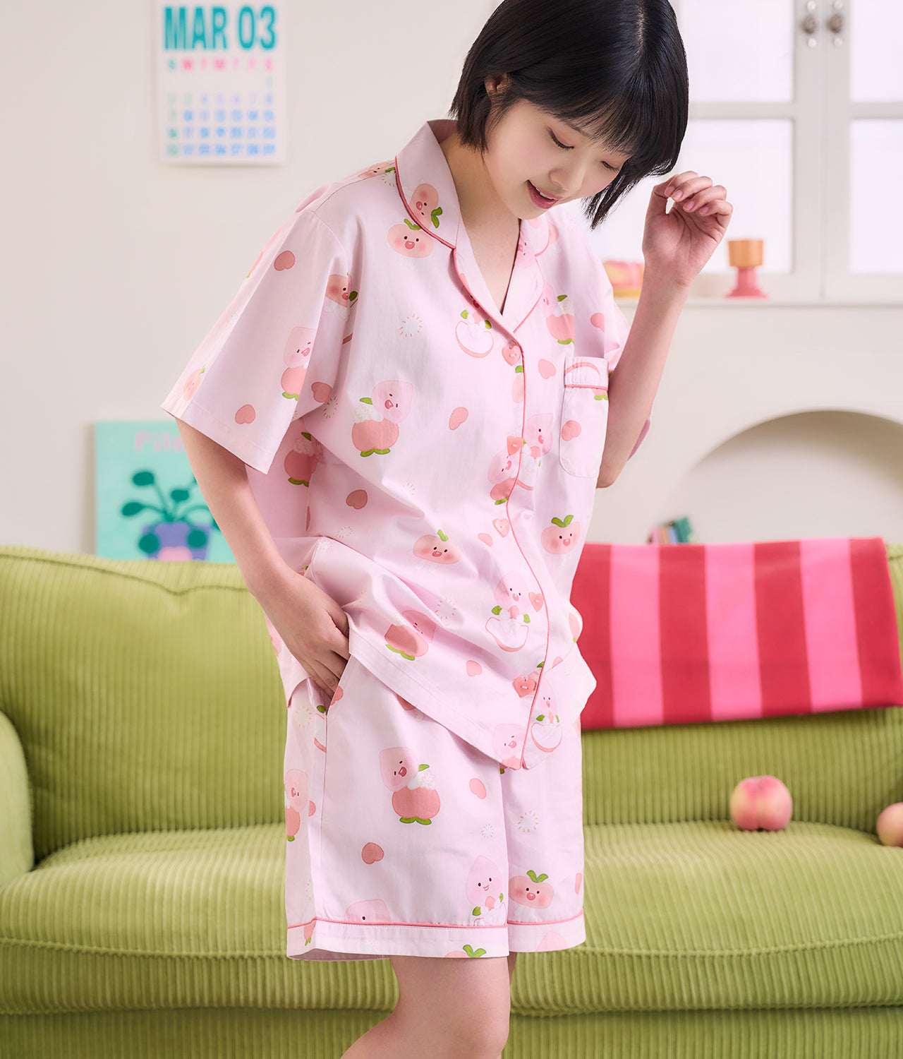 KAKAO FRIENDS - Peach Peach Lovely FemmePyjama Little Apeach - Detail 4
