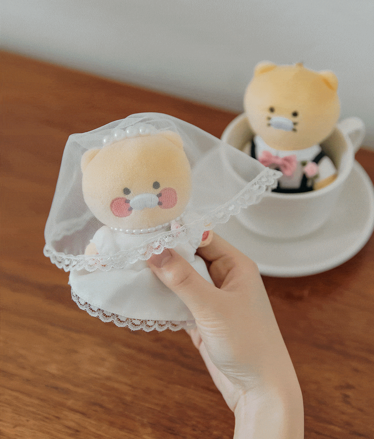 Set Peluche Porte-cles Chunsik - Kakao Friends
