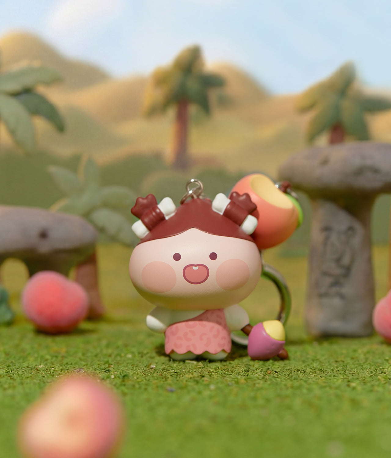 Figurine Porte-cles Apeach - Kakao Friends