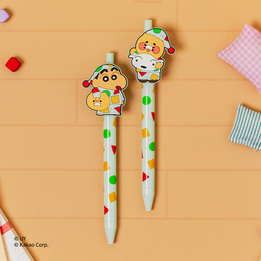 Stylos Gel Lot de 2 Shin-chan X Friends Chunsik - Kakao Friends