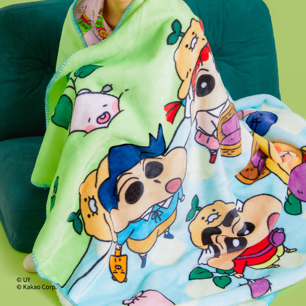 Grand Plaid Polaire Shin-chan X Friends - Kakao Friends - visuel 2