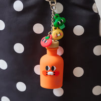 Porte-Clés Figurine Iyaiya X Friends Huile d'Olive Piment Chunsik - Kakao Friends - visuel 2