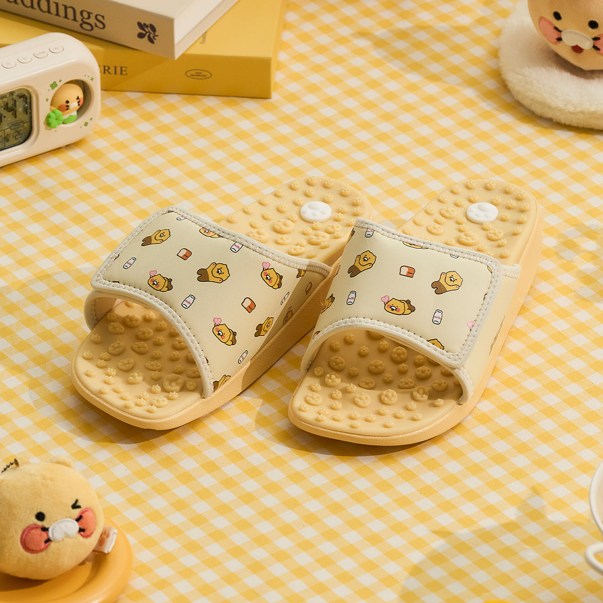 Chaussons d'Acupression Kaloring Jaune 240 mm Chunsik - Kakao Friends - visuel 1