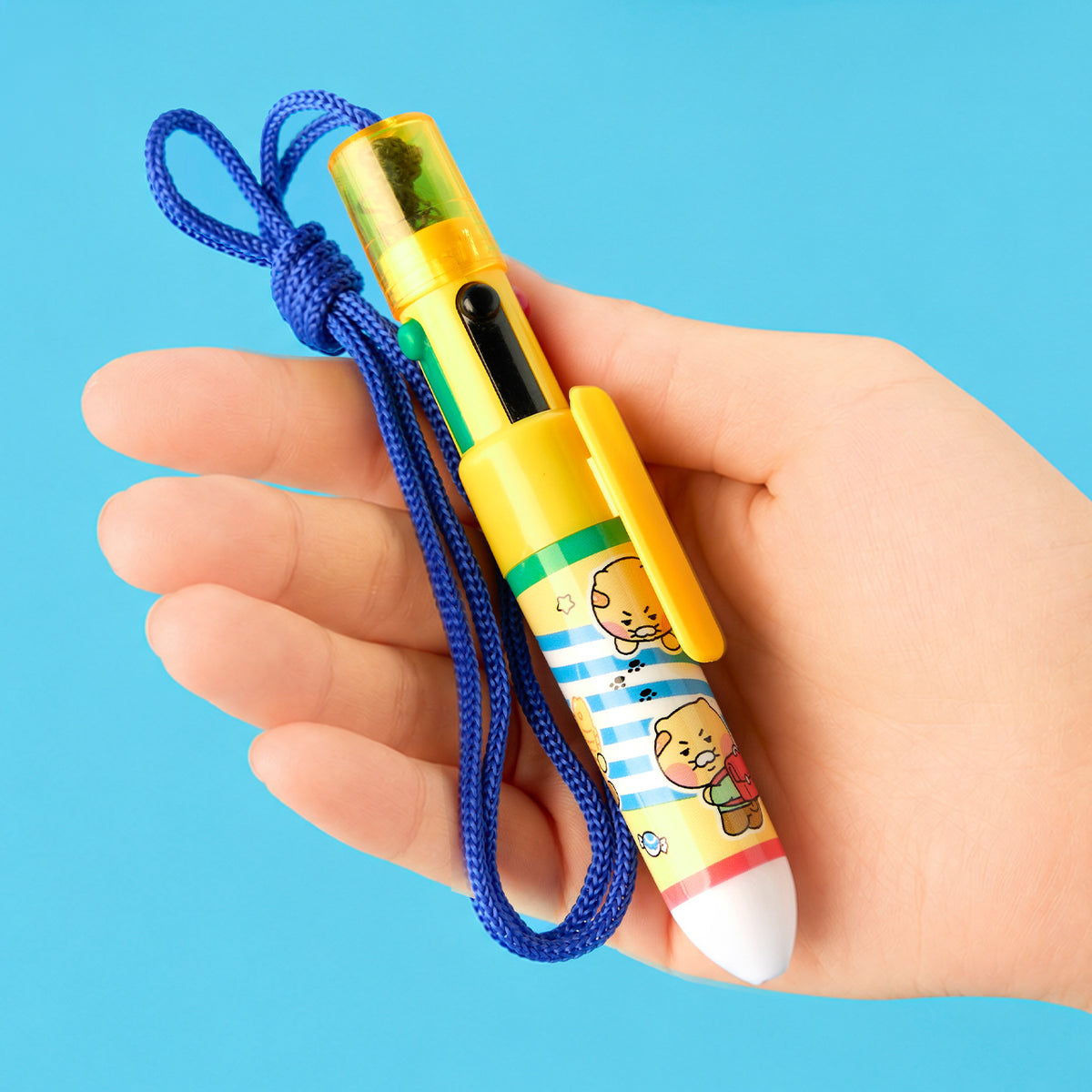 Mini Stylo 4 Couleurs Collier Frunji Chunsik - Kakao Friends - visuel 2