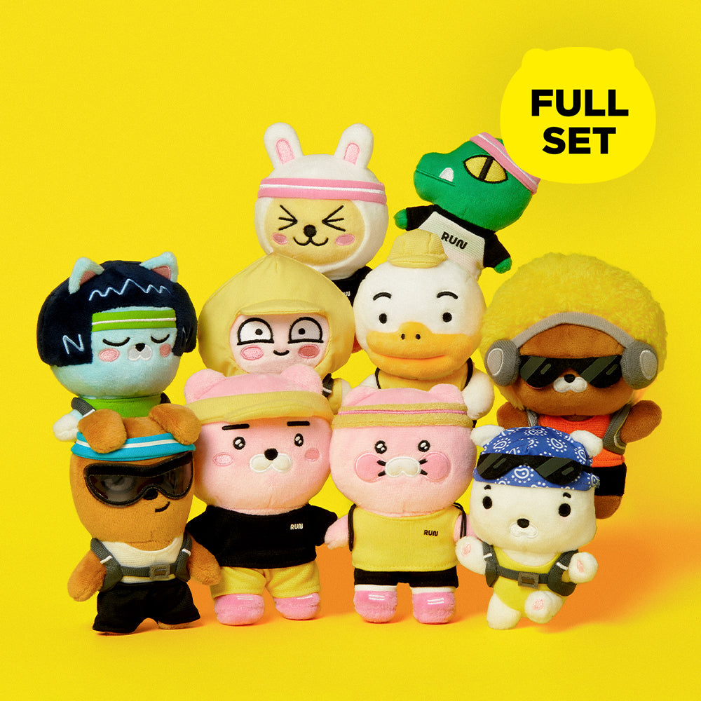 Peluches Porte-Clés Friends Run Coffret Complet 10 Personnages - Kakao Friends - visuel 1