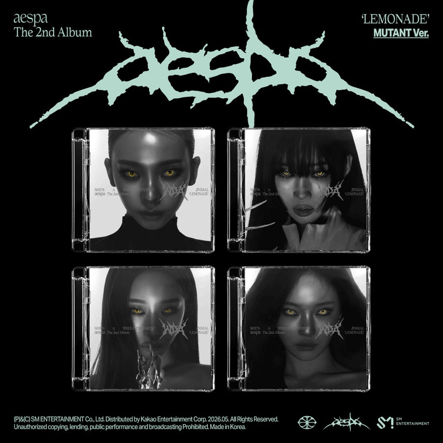 aespa - 2nd Full Album [LEMONADE] (MUTANT Ver.) (Set of 4) - Album Kpop