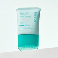 LILYEVE Scalpturn Cica PDRN Cooling Shampoo & Brush Ampoule Set - coffret cheveux coréen, vue 4