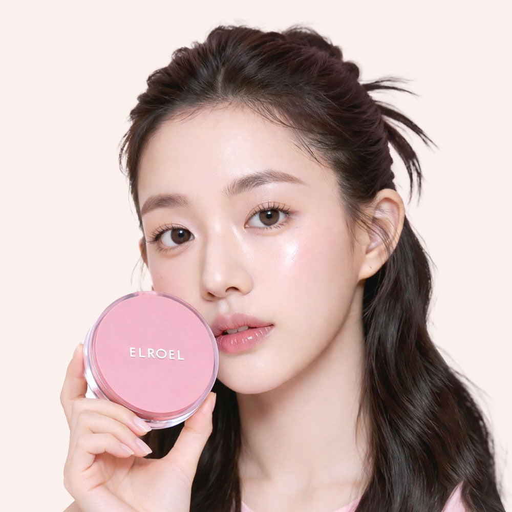 ELROEL Strawberry Milk Tone-up Sun Cushion - cushion solaire coréen, vue 2
