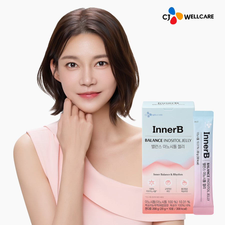 INNERB CJ INNERB Balance Inositol Jelly Pfirsich Myo-Inositol Cholin 10 Sticks Jelly