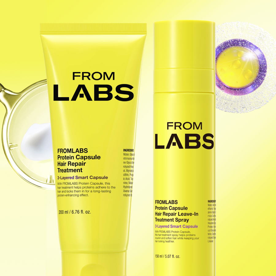 FROMLABS Protein Capsule Hair Repair Treatment & Leave-In Treatment Spray Set