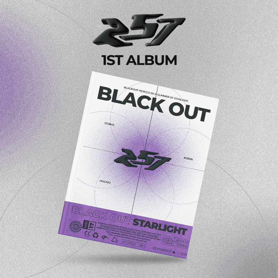257 - 1st Album [BLACK OUT] - Album Kpop