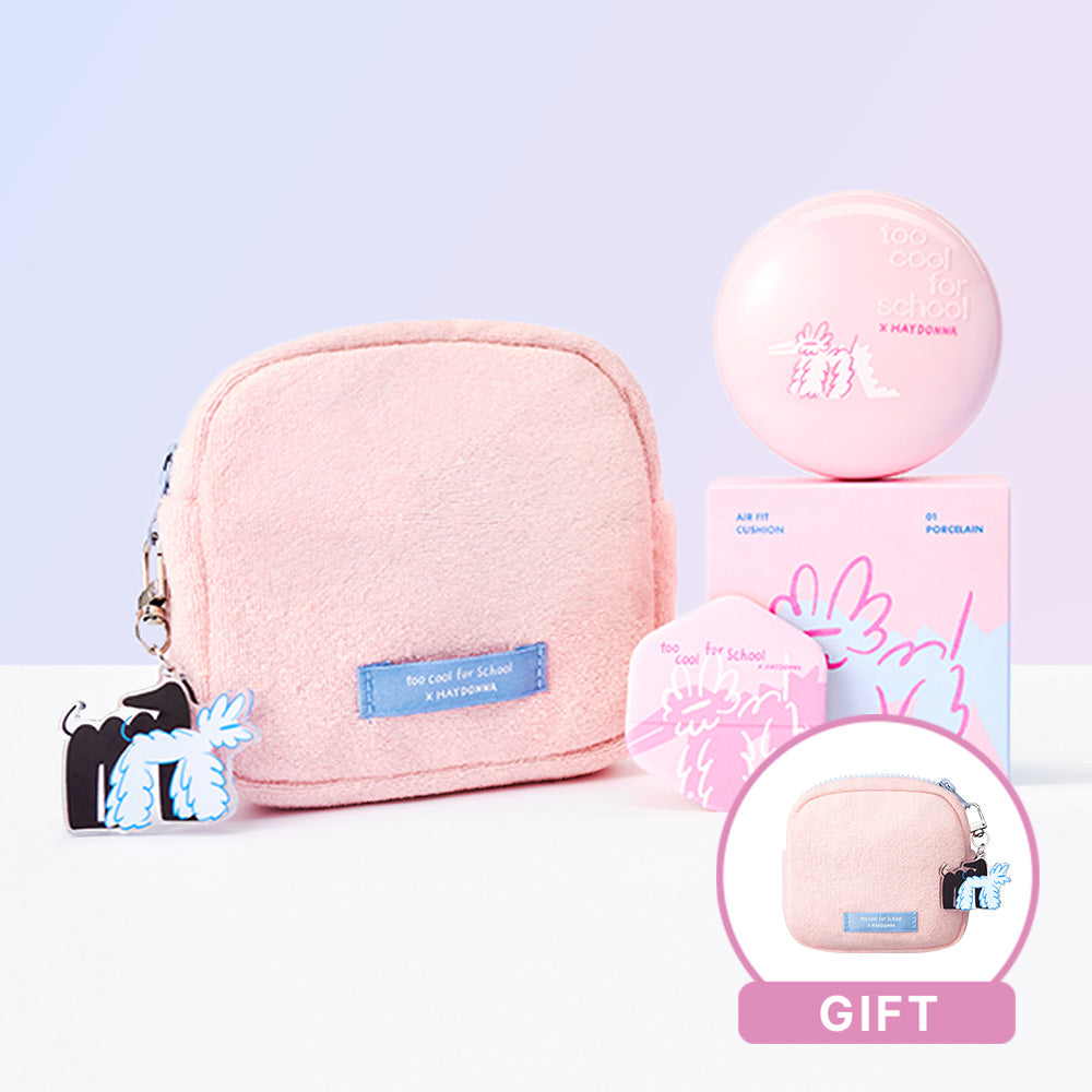TOO COOL FOR SCHOOL Air Fit Cushion Hidana Edition + Fluffy Pouch