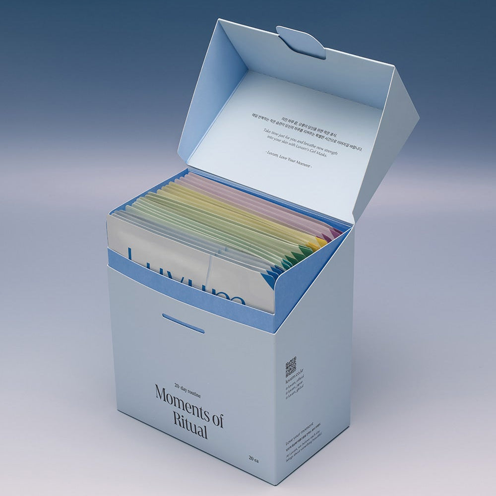 LUVUM Gel Mask Set (Soothing, Whiteing, Elasticity, Radiance, Moisture) 20 Sheets