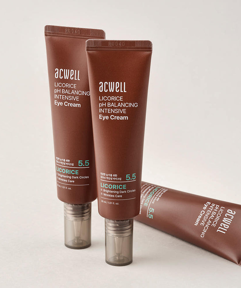 ACWELL Licorice Ph Balancing Eye Cream 30ml, crème contour des yeux de la marque ACWELL sur fond clair