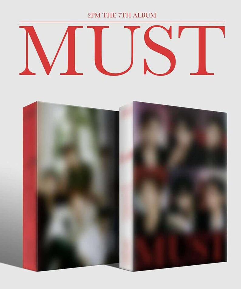 2PM - [MUST] Random - Album Kpop, jaquette “MUST” rouge et blanc, photo d’un coffret 2 disques de 2PM.