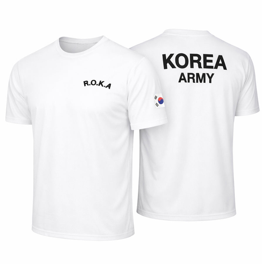 ASORT ROKA Korea Army - T-shirt technique (Blanc)