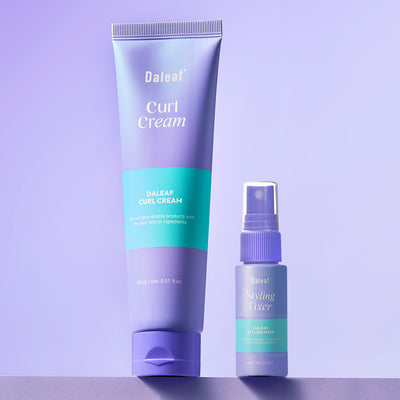 DALEAF Glam Curl Cream & Glam Styling Fixer Set