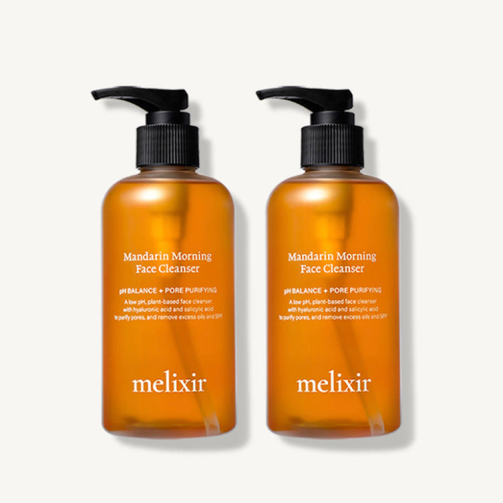 MELIXIR Mandarin Morning Face Cleanser 250ml Duo