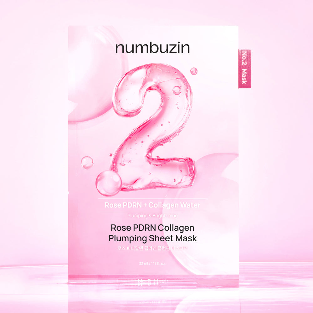NUMBUZIN No.2 Rose PDRN Collagen Plumping Mask Pack 10 Sheets