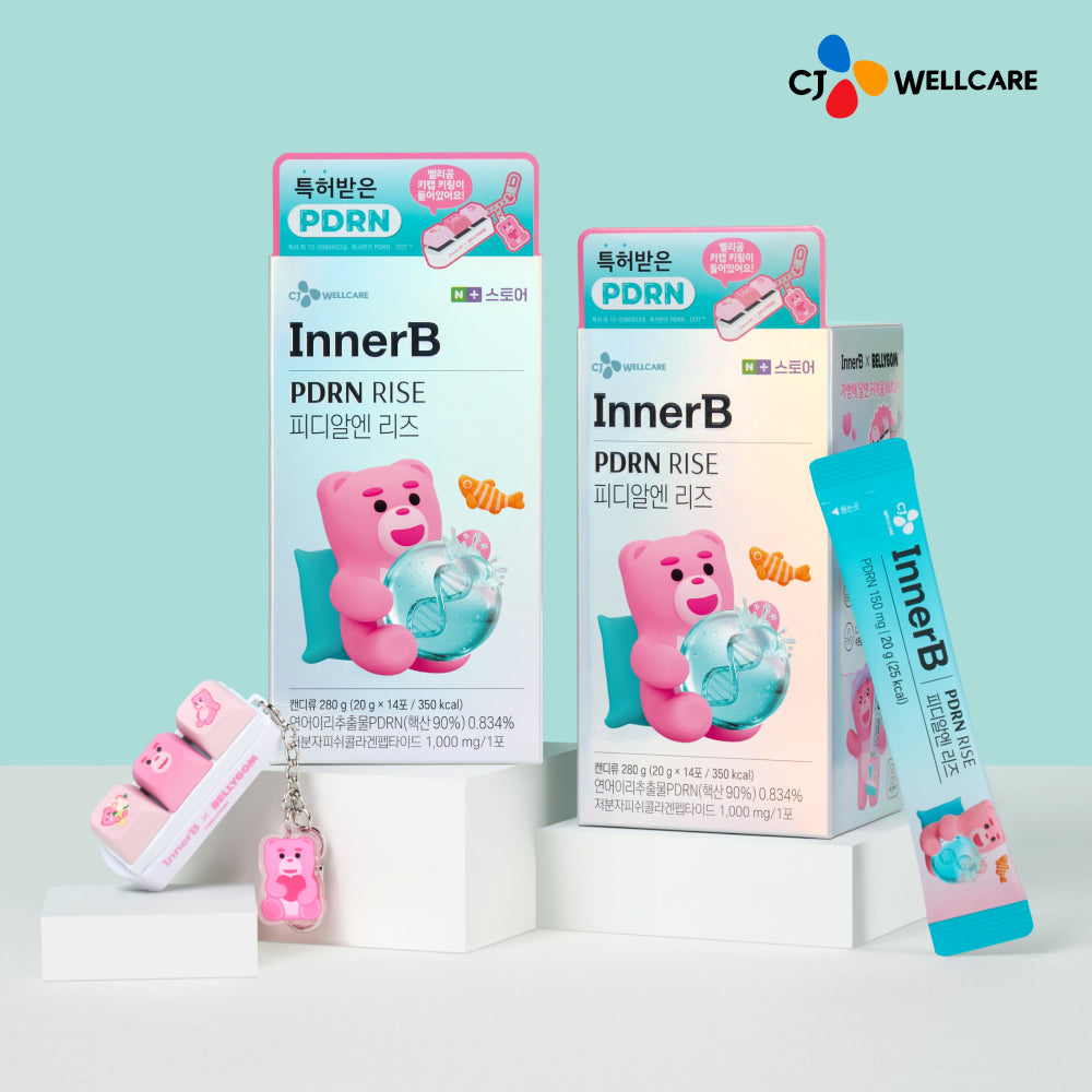 INNERB CJ INNERB Bellygom Edition Edible PDRN Riz Stick Collagène Low-Molecular Hyaluronique 14 sticks jelly