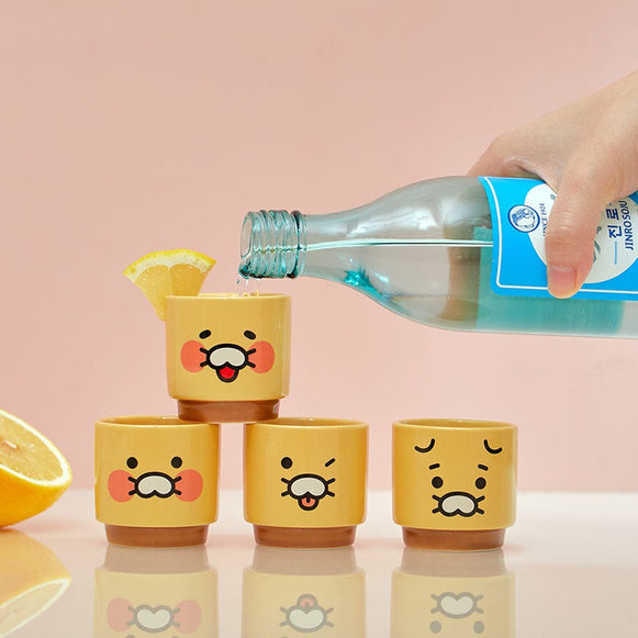 KAKAO FRIENDS Random Choonsik Soju Cup x4 en stock sur Ma Petite Corée