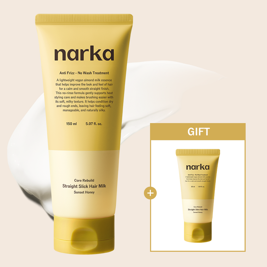 NARKA Straight Sleek Hair Milk 150ml + 30ml Gift