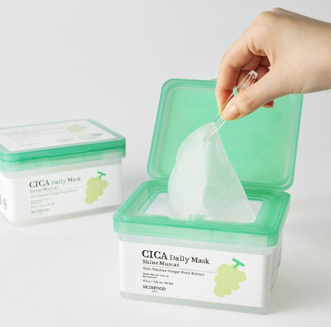 SKINFOOD Shine Muscat Cica Daily Mask 30p 270g