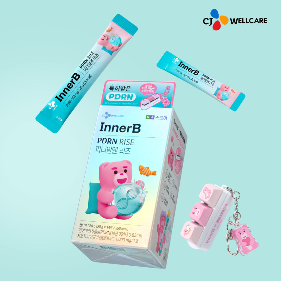 INNERB CJ INNERB Bellygom Edition Edible PDRN Riz Stick Collagène Low-Molecular Hyaluronique 14 sticks jelly