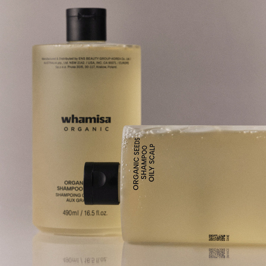 WHAMISA Graines Fermentées Shampoing Peau Grasse 490ml