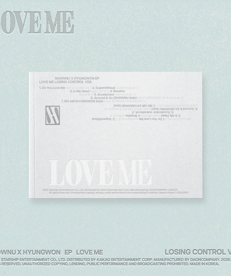 SHOWNU X HYUNGWON - EP [LOVE ME] (LOSING CONTROL VER.) - Album Kpop Ma Petite Corée