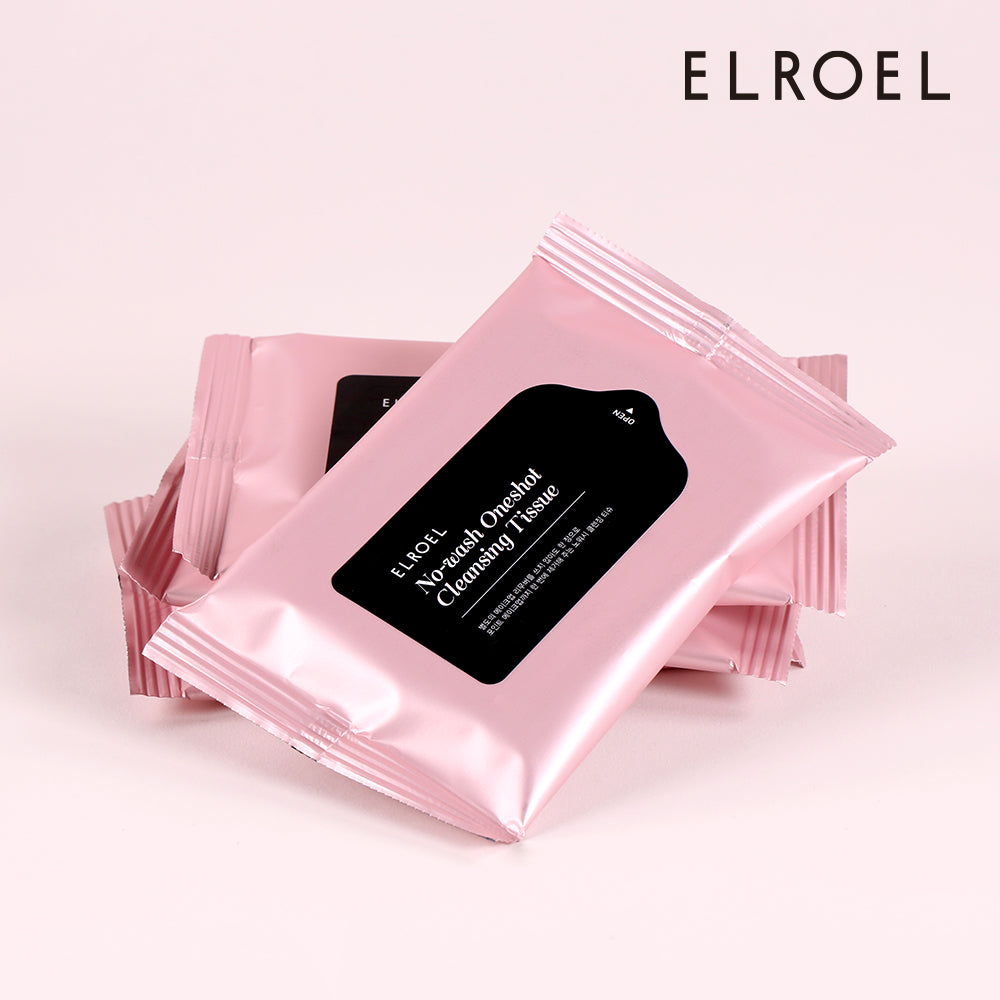 ELROEL No Wash One-shot Cleansing Tissue (10 Sheets) - lingettes démaquillantes coréennes, vue 2