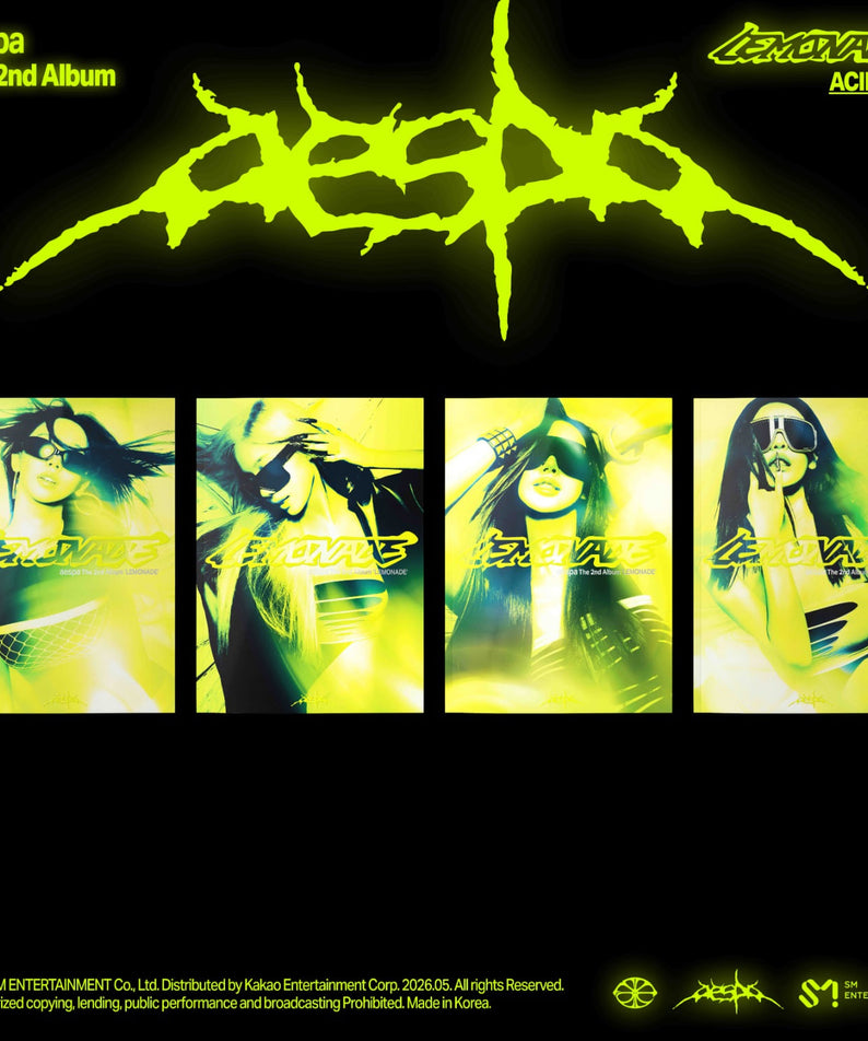 aespa - 2nd Full Album [LEMONADE] (ACID Ver.) (Random 1 of 4) - Album Kpop Ma Petite Corée