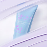 JUNG SAEM MOOL BeginS Blue Chamomile Hyaluronic Acid Purple Tone Up Sunscreen - crème solaire coréen, vue 3